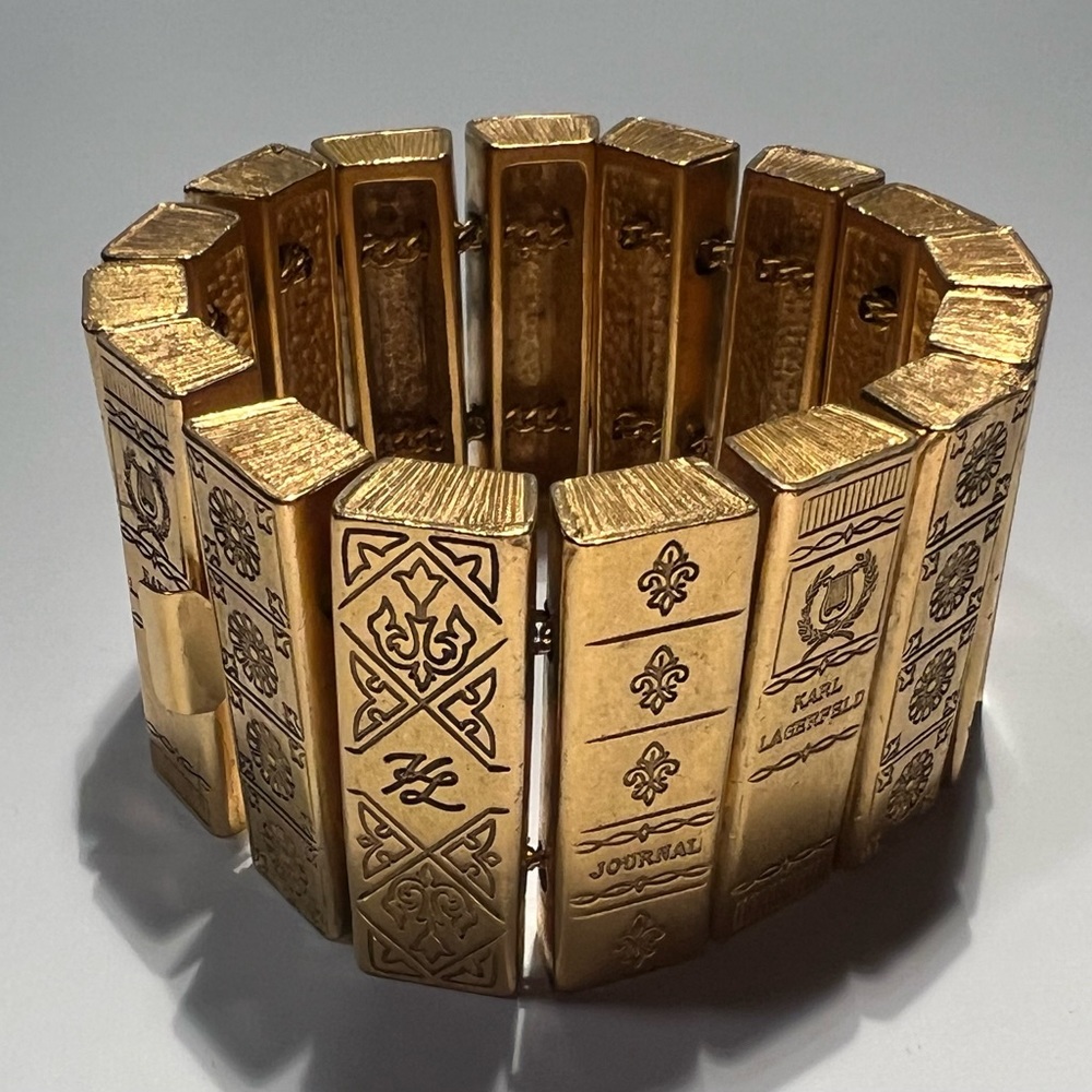 *Rare* Karl Lagerfeld Couture Biblioteque Bracelet